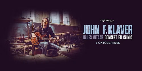 Blues Gitaar Concert \u00e9n Clinic door John-F. Klaver bij Dijkmans in Breda