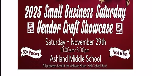 2025 Small Business Saturday Vendor Craft Showcase Fundraiser