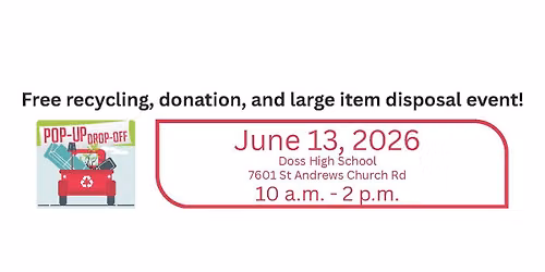 June 2026 Pop-Up Drop-Off