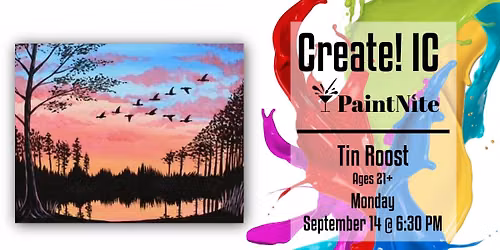Paint Nite at Tin Roost: Back to the Pond