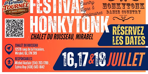 \ud83d\udca5Festival HonkyTonk - La Grande Tourn\u00e9e \u00e0 Mirabel | 16,17&18 Juillet