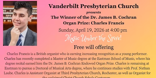 Charles Francis, Organist