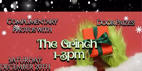 Complimentary Photos with the Grinch! at The Lebanon Mercantile