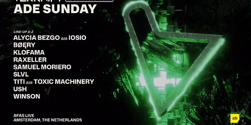 Verknipt ADE Special Sunday - Amsterdam - 25 October