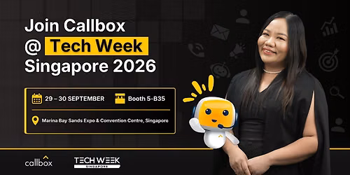 Callbox at Tech Week Singapore 2026 \u2014 Booth 5-B35
