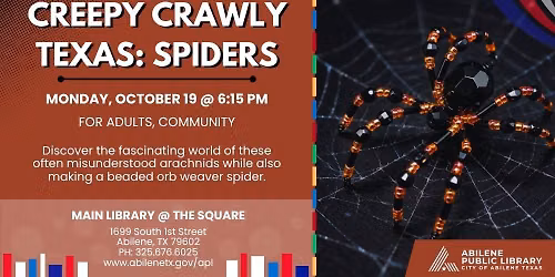 Creepy Crawly Texas: Spiders (Main Library)