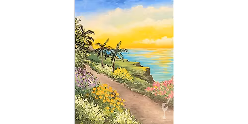 Golden Coastal Sunset - Paint and Sip in Denver | Classpop!\u2122