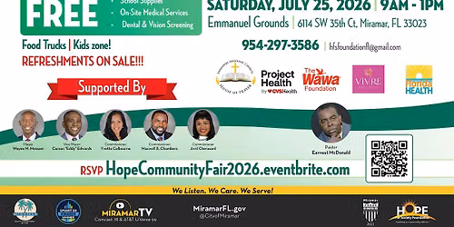 Hope for Society Foundation Community Fair