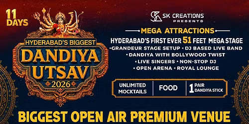 HYDERABADS BIGGEST DANDIYA UTSAV