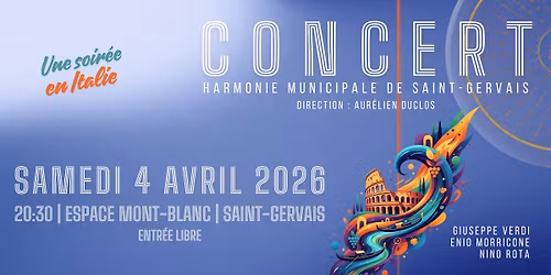 Concert de l\u2019Harmonie de Saint-Gervais 