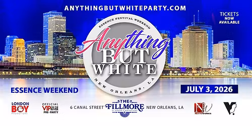 Anything But White - FESTIVAL KICKOFF Party