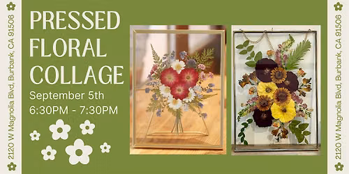 Pressed Floral Collage Workshop