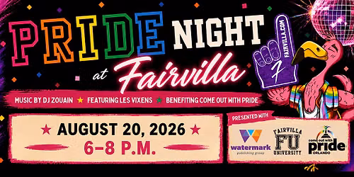 Pride Night @ Fairvilla Megastore: Benefiting Come Out with Pride