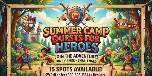 Summer Camp Quests Week 5 - Heroes Week