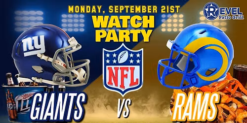 Giants Vs Rams - NFL Watch Party at The Revel!