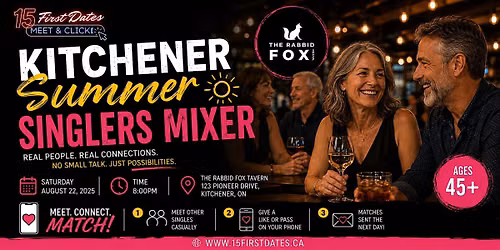 Kitchener Singles Mixer (age 45+)