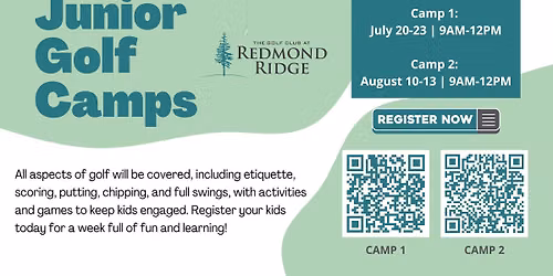 August Junior Golf Camp