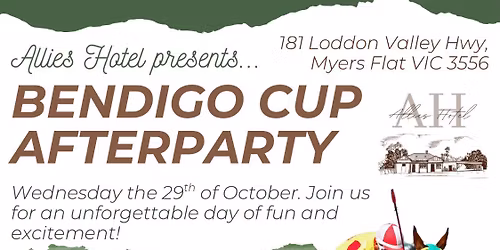 Bendigo cup after party!