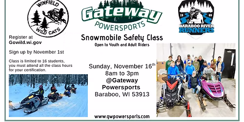 Snowmobile Safety Class at Gateway Powersports