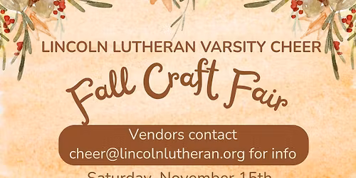 LLHS Cheer Fall Craft Fair