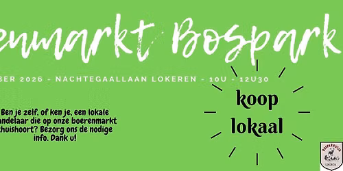 Boerenmarkt Bosparkwijk