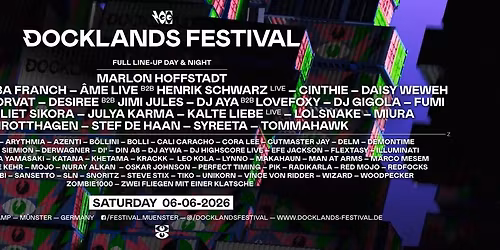 DOCKLANDS FESTIVAL 2026