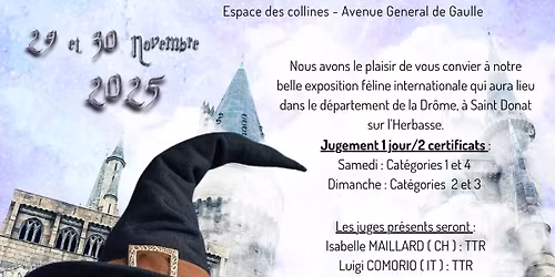 EXPOSITION INTERNATIONALE ST DONAT SUR L HERBASSE 2025