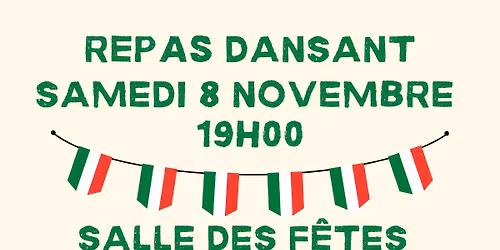 Repas dansant "La Dolce Vita"\ud83d\udd7a\ud83d\udc83