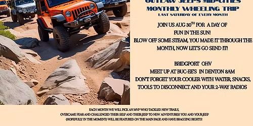 Blowing Steam Monthly Wheeling Trip