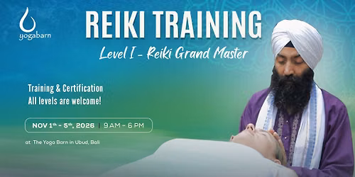 YTT | Reiki Training | Punnu Wasu | Nov 1st - Nov 5th, 2026 at Made Studio