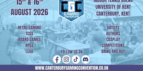 Canterbury Gaming Convention 2026