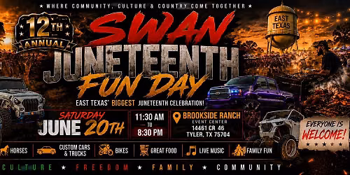 12th Annual Swan Juneteenth Fun Day — Brookside Ranch / Event Center