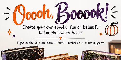 Oooooh Booook - Make your own spooky or cute Halloween Book box!