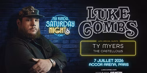LUKE COMBS | Accor Arena, Paris - 7 juillet 2026