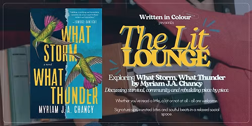 The Lit Lounge: What A Storm, What Thunder (June Book Club Social)