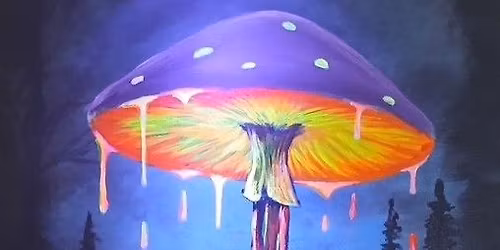 NEW YEARS EVE PARTY NEON NIGHTS MELTING MUSHROOM