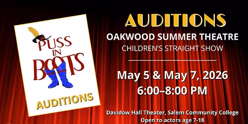 AUDITIONS: Puss In Boots