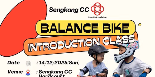Sengkang CC Balance Bike Introduction Class