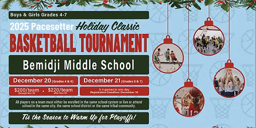 2025 Pacesetter Holiday Classic Basketball Tournament