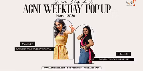 Agni Pop-up Workshops 2026