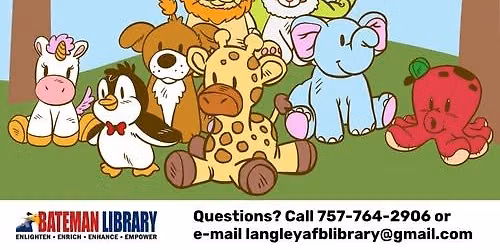 Langley Bateman library stuffie Adopt-a-thon event 