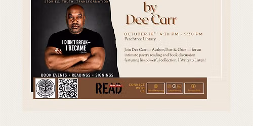 Words by Dee Carr: Poetry Reading & Book Discussion