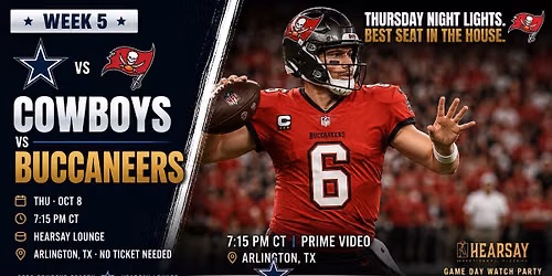 BUCCANEERS VS COWBOYS WATCH PARTY