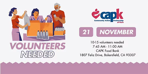 CAPK Emergency Blue Boxes Volunteer Event - BZP Bakersfield