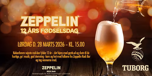 Zeppelin Rock Bar 12 \u00e5rs f\u00f8dselsdag