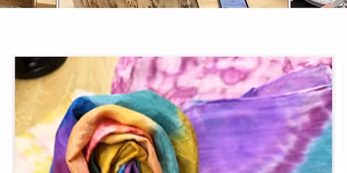 Ink Dyed Silk Scarf Workshop + Sip