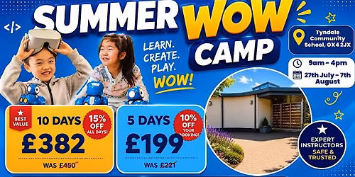 Tyndale Community School Summer WOW Camp (27th - 31st July)