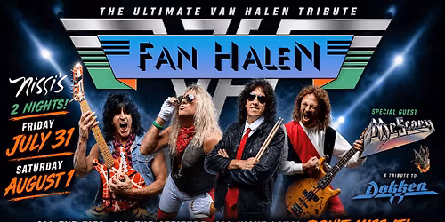 FAN HALEN | Nat\u2019l Touring Van Halen Tribute special guest Mr. Scary
