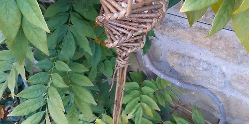 Willow bird feeder workshop at Dalby Forest