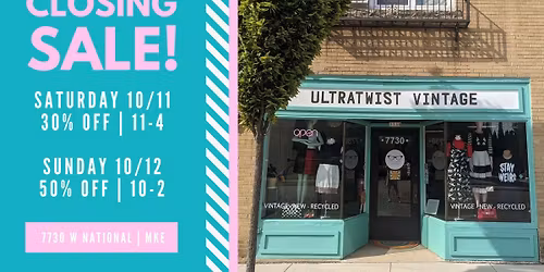 Vintage Store Closing Sale! 